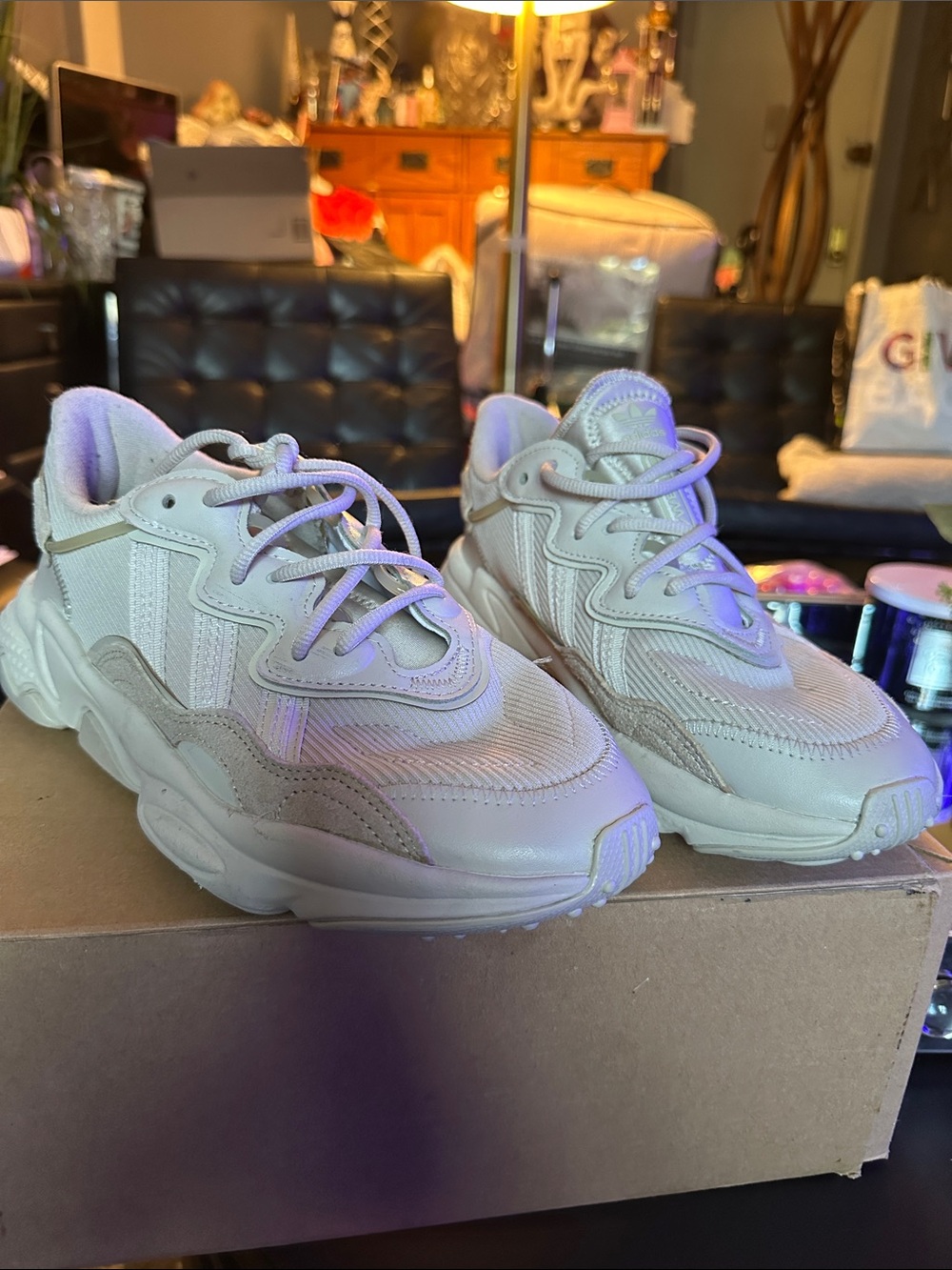 Men's Athletic Chunky Trainer Sneakers - Neutral Cream